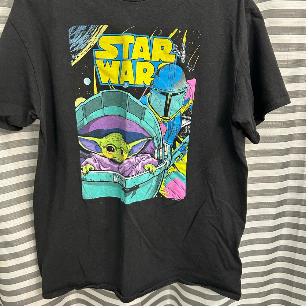 Star Wars Black Tee with Colorful Graphic